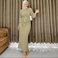 Gambar Dini Set Dapat Rok Dan Atasan Bahan Crinkle Airflow Baju Dress Formal  Kondangan dari elmeeraa store undefined 2 Tokopedia