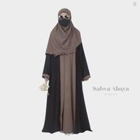 Gambar SALWA ABAYA ELEGAN KOMBINASI OUTER Cantik Lembut - rosetaupe, XS dari NADISFAOFFICIAL undefined 1 Tokopedia