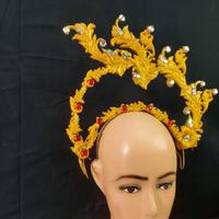 Gambar Mahkota Rambat/ Mahkota Murah/ Mahkota Tari - gold dari PANDAWA AKSESORIS TASIK undefined 3 Tokopedia