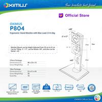 Gambar Bracket LCD LED Monitor Ergonomic Stand Oximus P804 HAS Rotate Swivel Black Hitam Metal Computer Laptop dari Oxihom undefined 2 Tokopedia