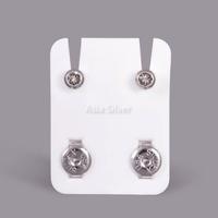 Gambar Anting Studex Original Tindik Bayi & Dewasa Gold dan Silver Ukuran Mini Mata Putih Asli USA Per Pcs - Anting Tembak - Kerabu / Subang Anti Karat - Size Medium Kuning Love dari Asia Silver_NEW undefined 4 Tokopedia