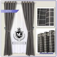 Gambar gorden kotak Hitam,Abu abu/hordeng tirai pintu kamar / korden kotak kotak Hitam /model semokring 10lobang panjang jendela minimalis motif kotak hitam gorden kotak kotak aesthetic gordeng kamar tidur aesthetic kain gorden jendela Tali Black tahan kerutan s - Kotak hitam, Lebar. 115 x Tinggi. 100 cm dari MATAHARI GORDEN undefined 3 Tokopedia