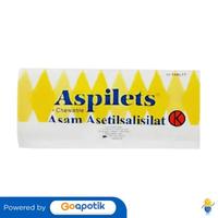 Gambar ASPILETS 80 MG STRIP 10 TABLET dari Apotek Gemilang Bandung by GoA undefined 1 Tokopedia