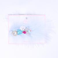 Gambar Stroberi Rhinestone Feather Hair Clip - Scallop Lavender dari Stroberi Accessories undefined 3 Tokopedia