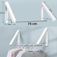Gambar Vixplorn Gantungan Baju Dalam Ruangan/Gantungan Baju Dinding Lipat Indoor Hanger/Gantungan Baju Lipat / Gantungan Pakaian -  1Pcs Putih dari Vixplorn undefined 3 Tokopedia