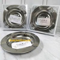 Gambar Souvenir Pernikahan Isi 50 Pcs Asbak Stainlist Murah  Kemas Mika Motif Free Kartu ucapan Asbak Besi Tahan Karat Stainless dari SinarSuriSouvenir undefined 3 Tokopedia