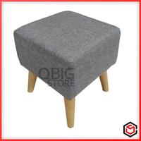 Gambar CARDIVA Stool Puff Amber / Puff Sofa Meja Rias / Kursi Kecil Kotak - Abu-Abu dari Qbig Store undefined 3 Tokopedia