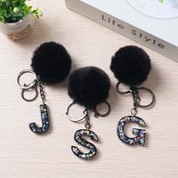 Gambar 【Ready】gantungan kunci hitam premium/ gantungan kunci bola berbulu resin 26 huruf gantungan kunci fashion gantungan tas lucu - Cocok untuk kunci mobil sepeda motor/gantungan tas Keychain - A dari HappyBelanja Shop undefined 5 Tokopedia