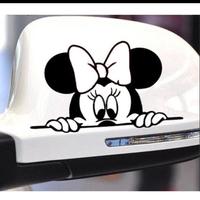 Gambar Sticker Spion Lucu Mickey Mouse Minnie Mouse Hello Kitty Car Car - Hitam Glossy, Mickey Mouse dari ZafranStickerOlshop undefined 2 Tokopedia