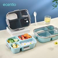 Gambar ECENTIO Lunch Box Kotak Makan Anti Bocor Tempat Makanan, Free Sendok Dengan 4 Sekat dan Tempat Sup Bekal Anak Aman di Microwave - Pink dari EJG Elektronik undefined 5 Tokopedia