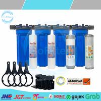 Gambar PAKET FILTER AIR 4 TAHAP FILTERISASI / PAM SUMUR TOREN KERUH KOTOR BAU KUNING Set Water - Clear, 1/2 dari Alfa Nano Filter undefined 4 Tokopedia