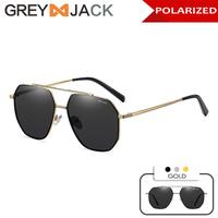 Gambar Grey Jack Kacamata Sunglasses Polarized Anti Uv400 Style Kotak Style Klasik Metal Terbaru Fashion Pria dan Wanita 711 - GOLD dari Grey Jack Eyewear undefined 5 Tokopedia