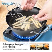 Gambar [DEAL] Panci Penggorengan 20 Cm Deep Fryer Wajan Anti Lengket Gratis Peniris dari freemir Indonesia Store undefined 5 Tokopedia
