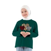 Gambar Atasan Baju Kaos Anak Perempuan Lengan Panjang Usia 8-9 / 10-11 / 12-13 / 14-15 Tahun / Fashion Anak Cewek / Baju Abg Hijab - Pink, S.Usia 8-9 Tahun dari Baju Tidur Bayi undefined 4 Tokopedia