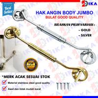 Gambar Hak angin / cantolan jendela 8 inch bulat model stainless tebal / pena - 1PCS-HAKJUMBO SILVER dari IKA-OFFICIAL undefined 1 Tokopedia