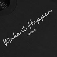 Gambar Greenlight Kaos Pria Lengan Pendek Katun Make It Happen OL-C220723 Baju T-Shirt Dewasa Basic Combed Distro Sablon - Black, L dari 3SECOND undefined 5 Tokopedia
