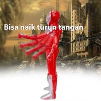 Gambar Mainan Anak Robot Ultraman Super Hero Tinggi 15 CM - Merah Hitam dan Biru Toy - Merah dari QH.ID undefined 2 Tokopedia