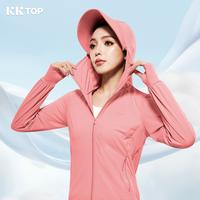Gambar KKTOP Jaket Anti UV Premium Jaket Olahraga Wanita UPF50+ (J006) - Gray-Premium, M-[45-50kg] dari KKTOP undefined 1 Tokopedia