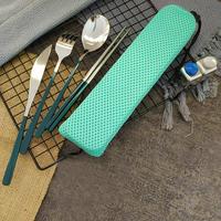 Gambar Cutlery Set GR-104 / Peralatan Makan Set Sendok Garpu Sumpit Sujeo Stainless Steel - Dilengkapi dengan Box & Pouch - Pink dari LOZ INDONESIA undefined 3 Tokopedia