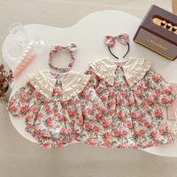 Gambar Dress Romper Anak 1-5 Tahun Bonus Bandana Set Baju Kembar Kakak Adik Jumper Jumpsuit Bayi Perempuan Free Bando - Romper, 66 (3-6 bln) dari eleypan.kids undefined 2 Tokopedia