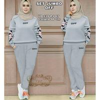 Gambar Setelan Olahraga Baju training Wanita Muslim Setelan Senam Sepeda jogging gowes training set murah Jumbo Panjang - ARMY, L dari bulbulolshop22 undefined 3 Tokopedia