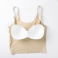 Gambar PW107 Bra Tanktop Wanita Mulus Crop Top Tanpa Kawat With Cup Bra Import COD Spandex Tank Atasan Singlet - PUTIH dari Chingu.id_NEW undefined 3 Tokopedia