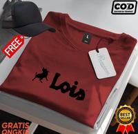 Gambar Kaos Distro Produksi Bandung Lois Hitam Plus Topi / Kaos Sablon /Kaos Lengan Pendek / Kaos Terlaris / Kaos Polos Menyerab Keringan / Kaos pt-shirt Pria Costum Logo Atas Baju / Kaos Murah Nyaman Panjang Keren - Putih, S dari Humaira Store 01 undefined 4 Tokopedia