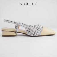 Gambar Viditi Yuki Block Heels Sling Back 3 cm  | Sepatu Import Wanita | Lepes | Teplek | Kerja | Kuliah | Kantor | Flat Shoes dari viditi undefined 5 Tokopedia