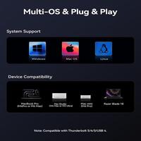 Gambar ORICO Thunderbolt 5 80Gbps M2 NVME Gen 4 SSD Enclosure, Officially Certified, Up to 6000MB/s Read, 5800MB/s Write - X50 - X50 dari ORICO INDONESIA Official Shop undefined 3 Tokopedia
