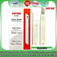 Gambar Joyko A-100 1 Tube Refill Isi Ulang Cutter 5 Pcs Joyco Kecil Mini Cuter Carter Karter Katter Kater Tajam Refil Pemotong Katter Memotong Mengupas Menetak Mengiris Iris Kael Cabel Cable Anti Karat Korosi Spare Blades Original High Quality HUM Mata Pisau dari Center Plus Shop undefined 1 Tokopedia