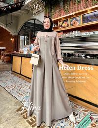 Gambar HELEN DRESS MAXY - NIRA - LD 110CM-+ GAMIS DOBBY+CARRERA ZIP Black Plain CASUAL - HELEN A dari annacolection99_NEW undefined 4 Tokopedia