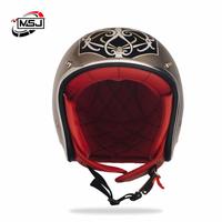 Gambar Helm Custom Painting Half Face MSJ | Batik Style | Ethnic Borneo dari MSJ JOGJA undefined 2 Tokopedia
