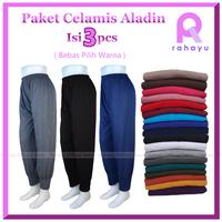 Gambar Paket Hemat Isi 3pcs Celamis Aladin / Celana Dalaman Gamis Aladin / Celamis Aladin Kaos / Inner Gamis Aladin / Celana Harian Model Aladin / Celana Dalaman Gamis Aladin Wanita - Hitam, Standar (35-55Kg) dari rahayustore.id undefined 1 Tokopedia