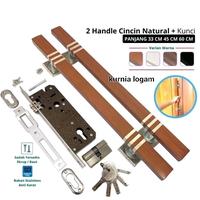 Gambar Logam Abadi12 Handle Pintu Kunci Rumah Stainless Panjang 33cm 45cm 60cm - Model Elegan - Natural, 33cm dari Logam Abadi12 undefined 5 Tokopedia