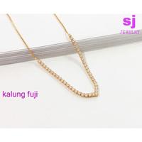 Gambar FORTUNE - PERHIASAN KALUNG GELANG BANGKOK SERUT FUJI LAPIS EMAS TRENDING SJ - Kalung fuji dari Fortune CLoth undefined 2 Tokopedia