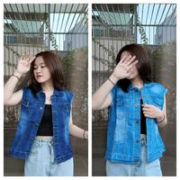 Gambar ROMPI WANITA BAHAN JEANS TANGAN RAWIS KUATAS TERJAMIN Polos - BIRU MUDA, M dari Toko Silvi Sr undefined 3 Tokopedia