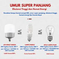 Gambar (COD) Lampu Bohlam LED Bulb 5-20 watt Cerah Tembus Murah Putih - 5 watt  dari titoko88_NEW undefined 2 Tokopedia
