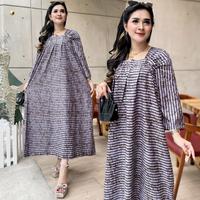 Gambar LONGDRESS FUJI BUNGA LD 120cm DASTER RAYON ADEM MURAH GRIYA BATIK - BUNGA PINK dari Griya.Batik undefined 5 Tokopedia