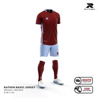 Gambar RATHEN - Setelan Jersey 1.0 Marun - SETELAN, M dari RATHEN ID undefined 1 Tokopedia