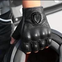 Gambar Sarung tangan kulit setengah jari vintage klasik riding biker sunmori touring leather half finger glove - L dari MotoMart_NEW undefined 5 Tokopedia