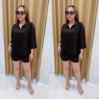 Gambar Grosir Natalia | One Set Atasan dan Bawahan Motif Polos Material Rayon Setelan Baju Celana Pendek Wanita - One set pdk 04  dari grosir natalia8 undefined 5 Tokopedia
