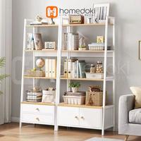 Gambar Homedoki Rak Susun Serbaguna Pajangan Portable Rak Dekorasi / Rak Susun Serbaguna / Rak Ruang Tamu / Rak Kamar Tidur / Rak Buku Kayu Furniture Lemari - TIPE 1 dari Homedoki Store undefined 3 Tokopedia