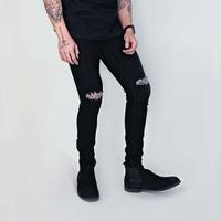 Gambar Celana Jeans Sobek Lutut Pria Ripped Jeans Sofjeans Streetch Karet Melar Murah Skinny Panjang Pensil Soft Slimfit Hitam sobekpria - HITAM, 27 dari Annisashopjember undefined 1 Tokopedia