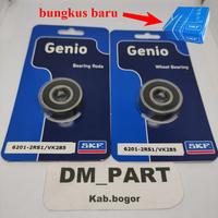 Gambar BEARING LAHER KLAHER 6201 2RS RODA DEPAN BEAT KARBU VARIO LAMA TECHNO 110 125 150 SPACY SCOOPY FI ESP POP STREET ECO DELUXE GENIO SUPRA X 125 BLADE REVO ABSOLUTE FIT adv pcx 160 LED ORI ASLI dash wave ICON CLICK 6201 2R S SKF Genio - Not Specified dari DM PART undefined 2 Tokopedia