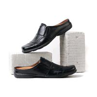 Gambar Warka ORLIVE - Sepatu Mule & Clog Pria Casual Bahan Kulit Warna Hitam Shoes - Hitam, 39 dari warka.id undefined 3 Tokopedia