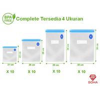 Gambar PVM-001 Plastik Vakum Penyimpan Makanan Frozen Food Plastic Bag Kantong - 26X34CM dari SOHA GROUP undefined 1 Tokopedia