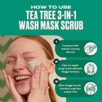 Gambar The Body Shop Tea Tree 3 in 1 Face Wash Scrub Mask 125ml dari The Body Shop Indonesia Store undefined 3 Tokopedia