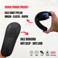 Gambar Sendal Pria Freeday METALLICA Slides black sandal slides slip on casual distro eva premium Shoes Selop Kasual sandal  selop  smile  karet - Metallica New, 39 dari 3stripesid undefined 4 Tokopedia
