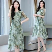 Gambar FAN Gaun Bunga Leher Bulat Gaya Korea Baru 2025/dress sifon/dress pesta korea - Warna Foto, S dari SAFNI pakaian wanita oversize undefined 1 Tokopedia