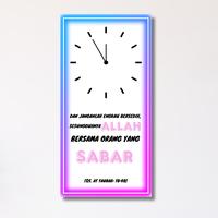 Gambar Jam Dinding Kata Kata Islami 20*40 – Desain Kata Mutiara Sholat & Motivasi - Quotes - 01, 20cm x 40cm dari Ruang.Rapi undefined 4 Tokopedia